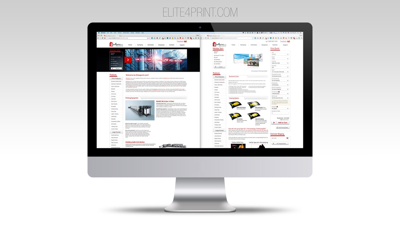 Elite4Print Homepage
